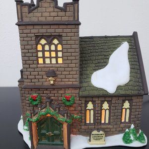 Like New Department 56 Dickens' Village Series SUDBURY CHURCH